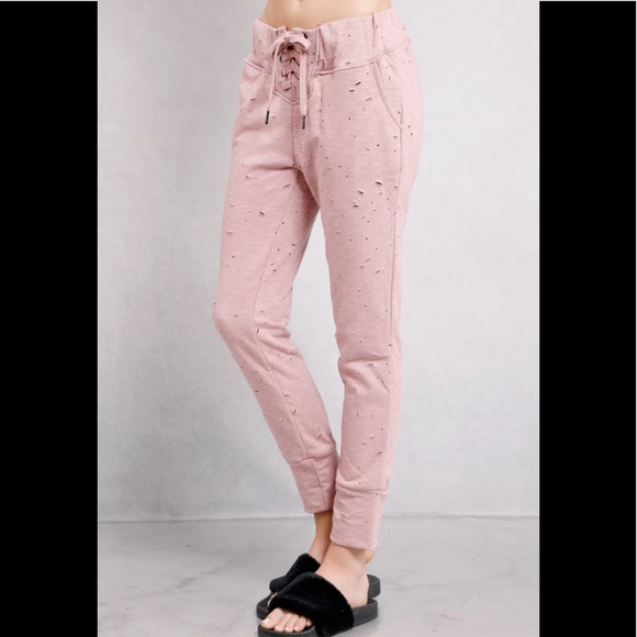 New hole Distressed sweater pant set size small - Picture 7 of 10